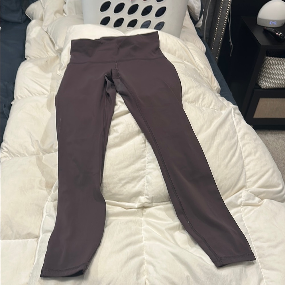 Lululemon train times Dark Purple High-Waisted Leggings